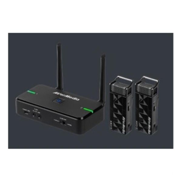 Avermedia Technologies AVerMedia AW315F Dual Wireless Microphone System with Smart Pair Charging Station AW315F